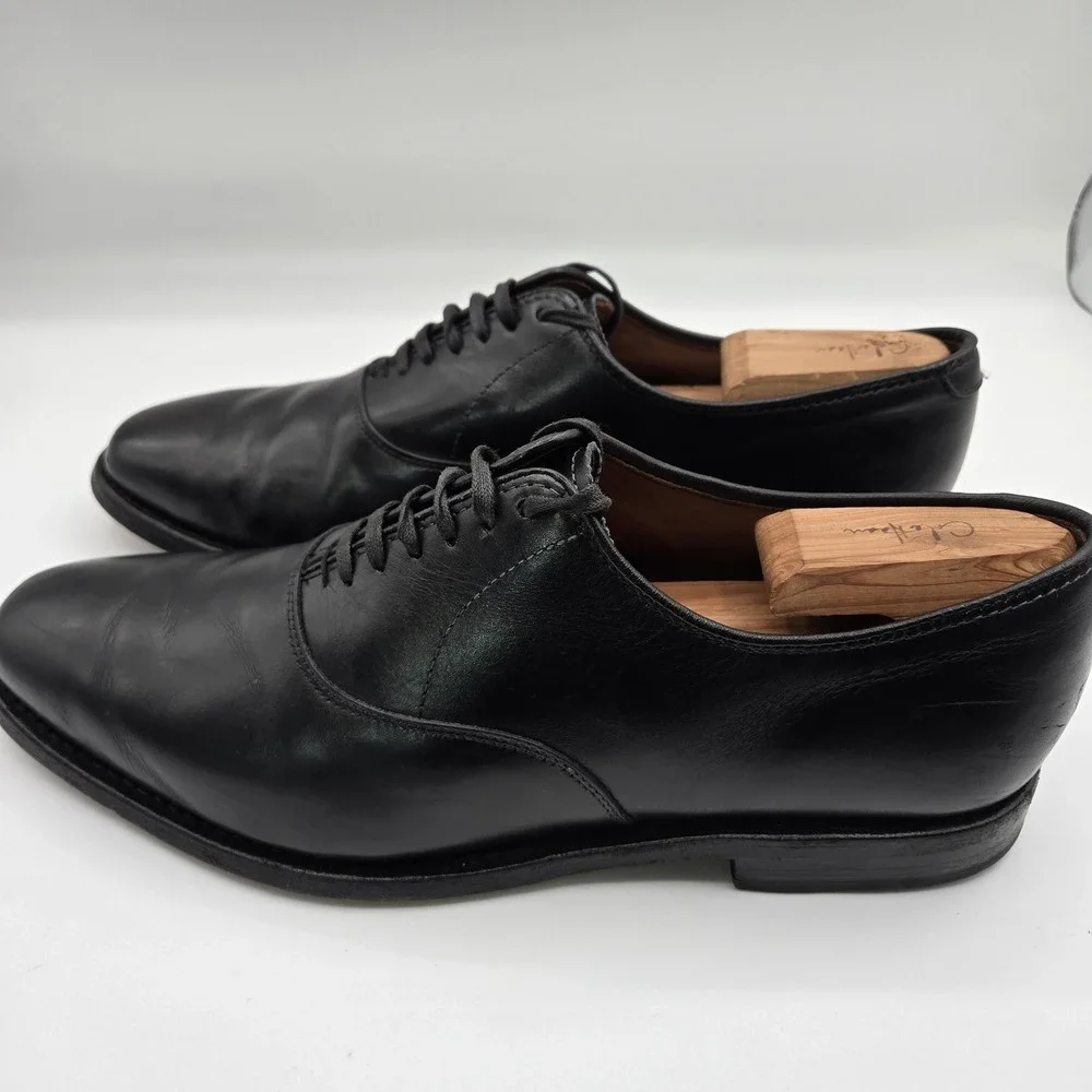 Allen Edmonds Shoes Mens Size 8.5 Black Oxford Leather Dress Made In USA